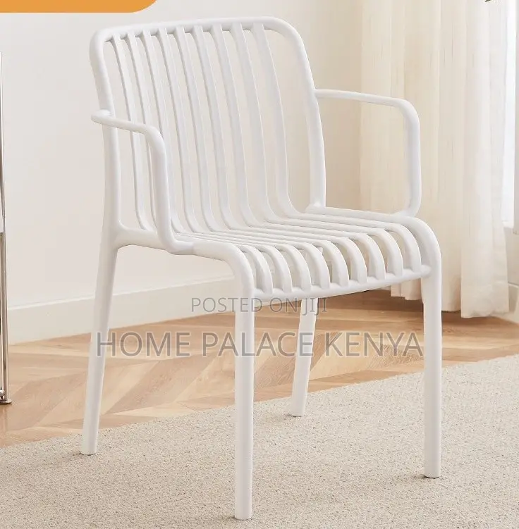 Plastic Chair: Heavy Duty Outdoor Plastic Chair With Armrests