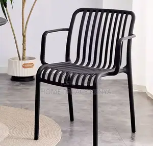 Plastic Chair: Heavy Duty Outdoor Plastic Chair With Armrests