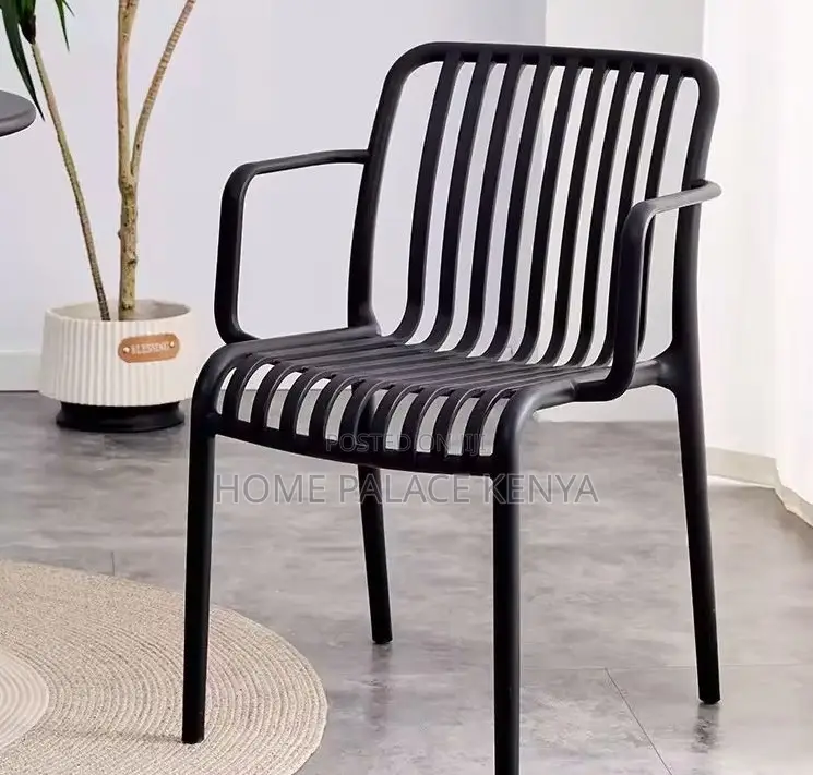 Plastic Chair: Heavy Duty Outdoor Plastic Chair With Armrests