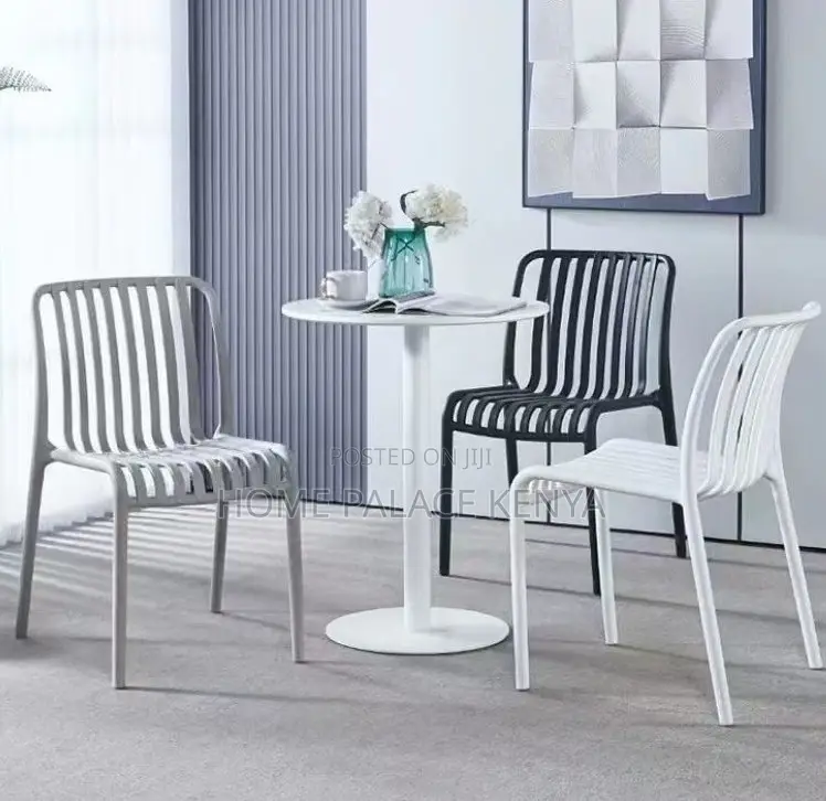 Plastic Chair: Heavy Duty Outdoor Plastic Chair With Armrests