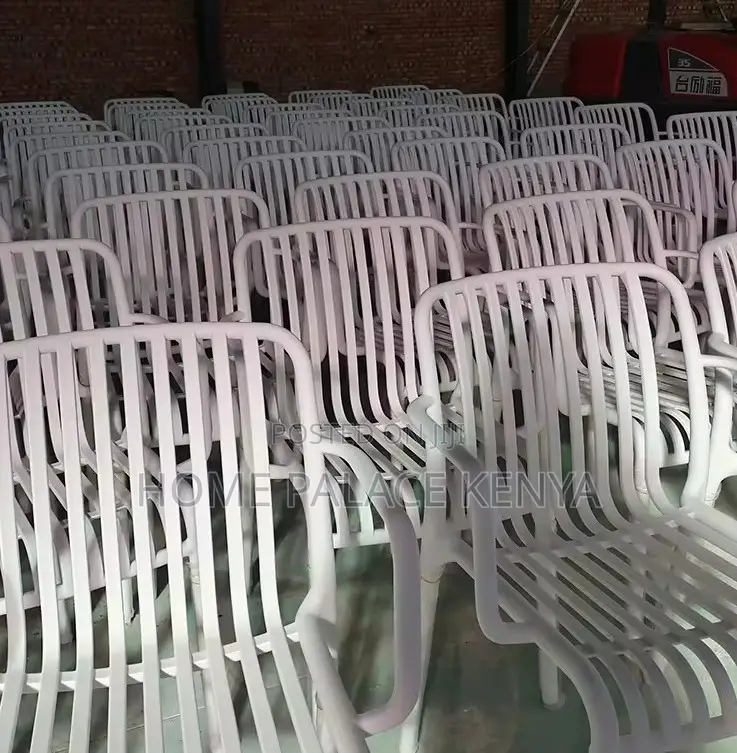Plastic Chair: Heavy Duty Outdoor Plastic Chair With Armrests