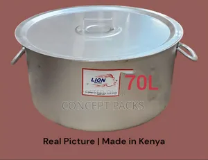 70l Lion Brand Aluminum Sufuria With Lid