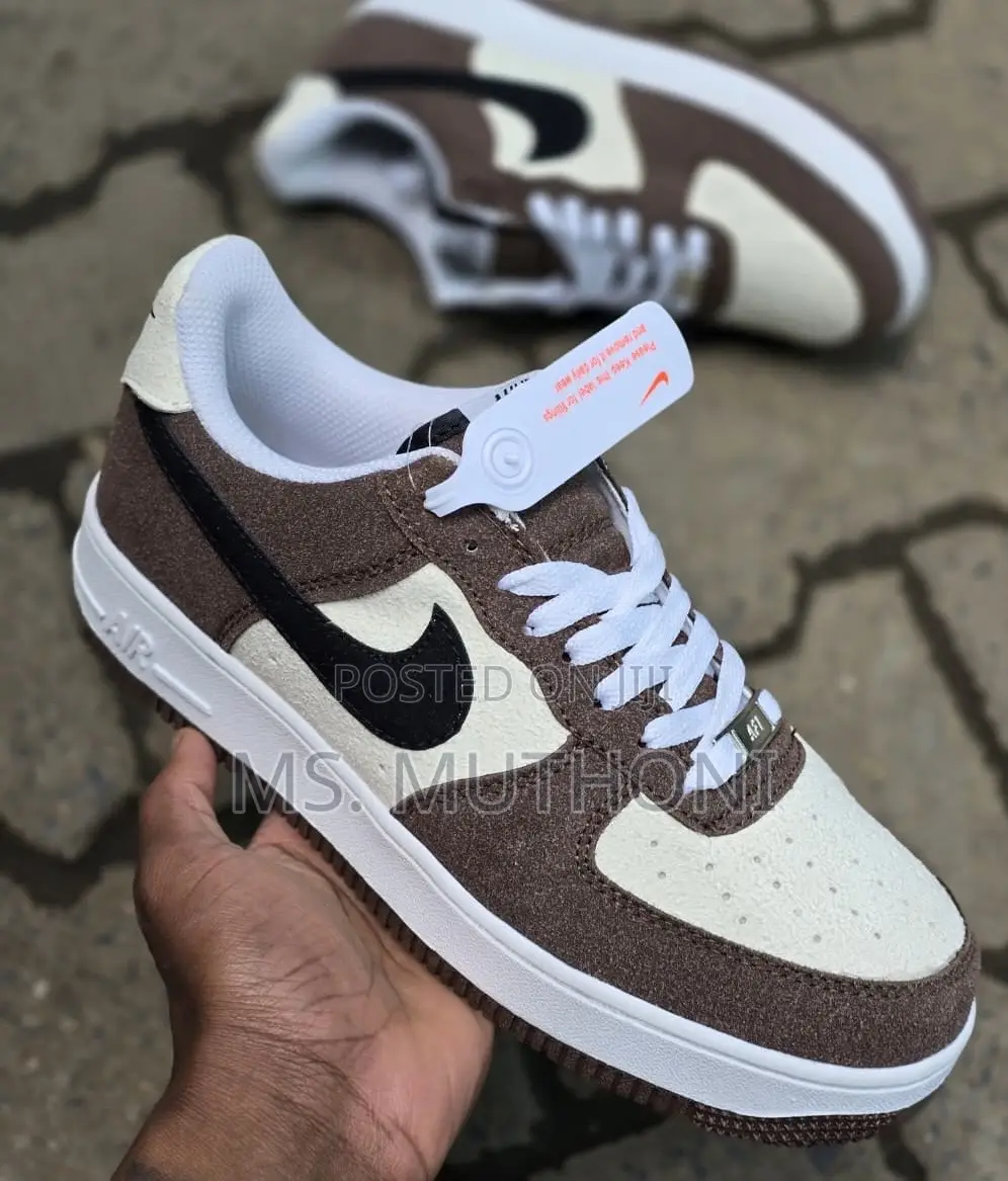 Mosswood Brown and Sail Color Way Nike Airforce 1 *Sizes: 39-44
