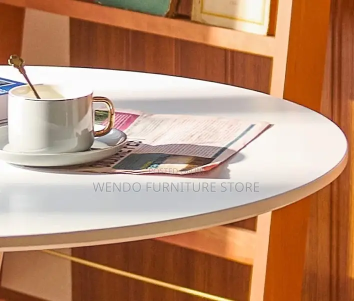 Coffee Table; Round Marble Tulip Living Room and Dining Round Table