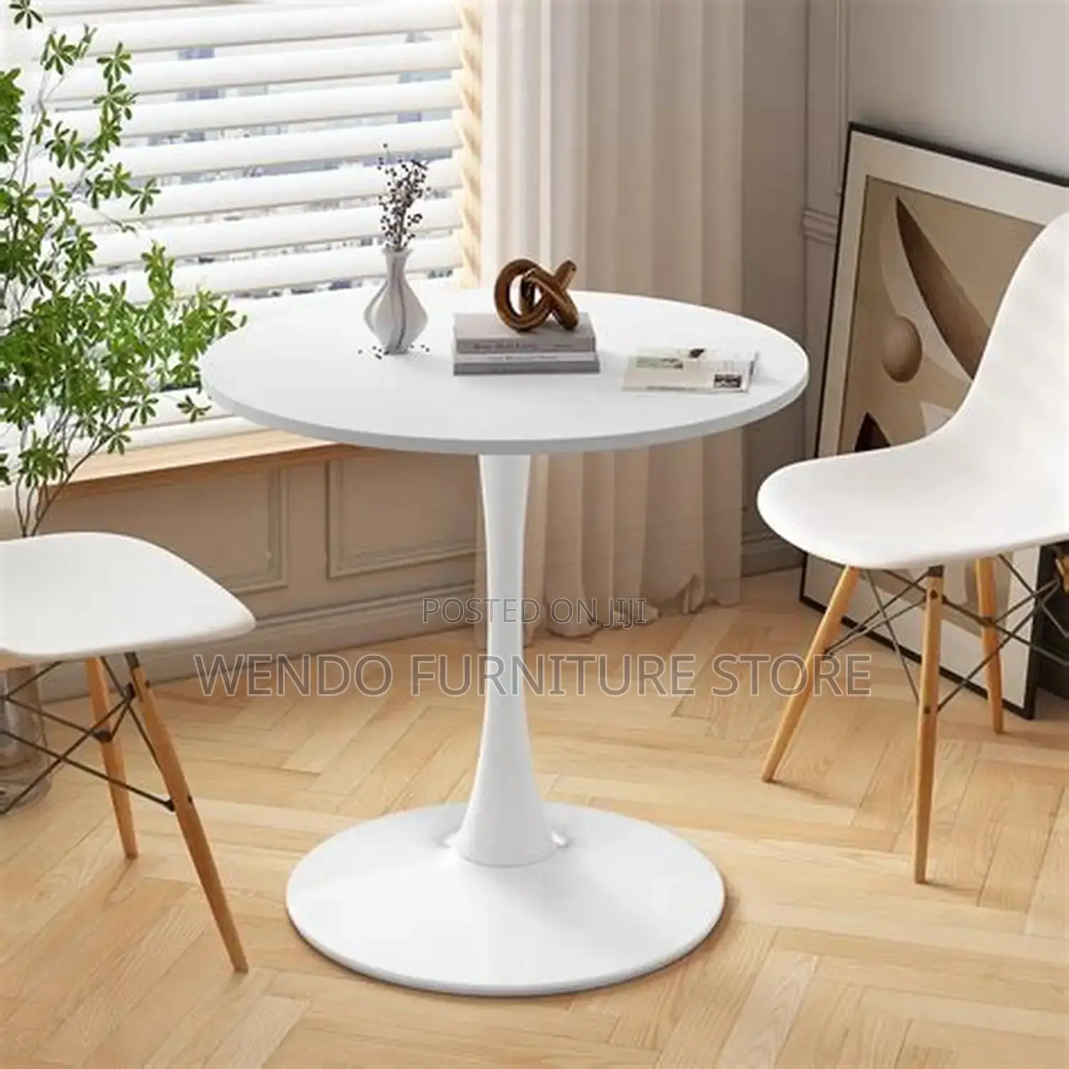 Coffee Table; Round Marble Tulip Living Room and Dining Round Table