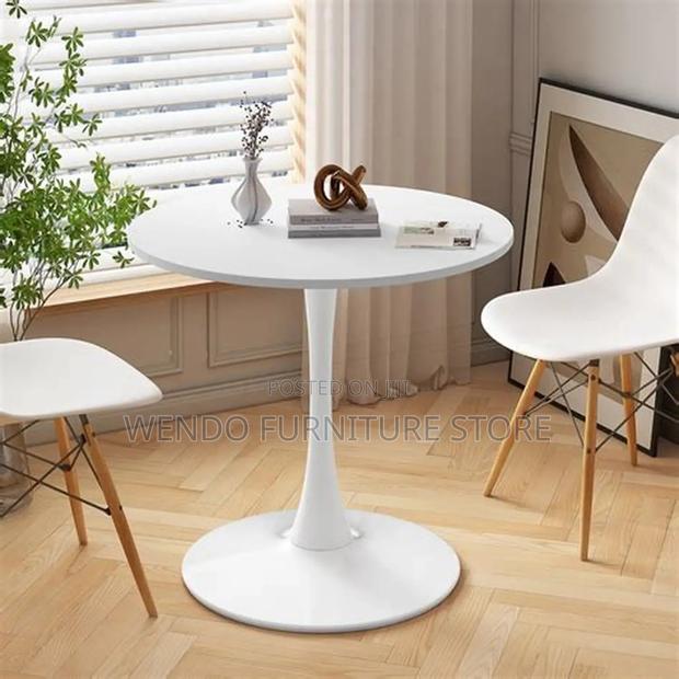 Coffee Table; Round Marble Tulip Living Room and Dining Round Table - thumbnail 8