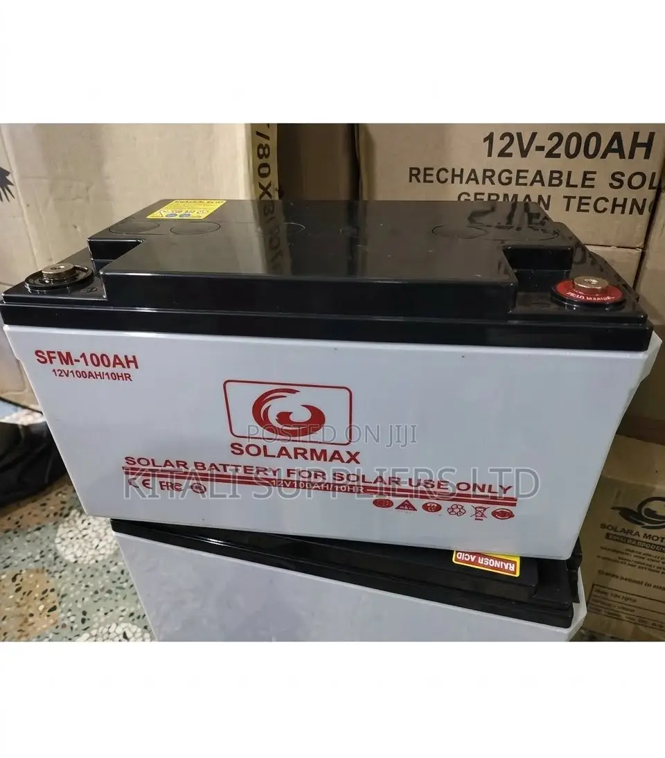 Solarmax 12v 100ah Rechargeable Solar Battery.