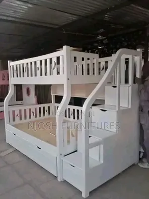 White Bed 5b6 Double Decker