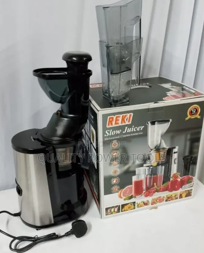 Reki Slow Juicer (Model J2-200), a 500w Cold-Press Masticating Juicer.