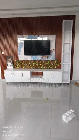 Wall Unit Designed With Marble