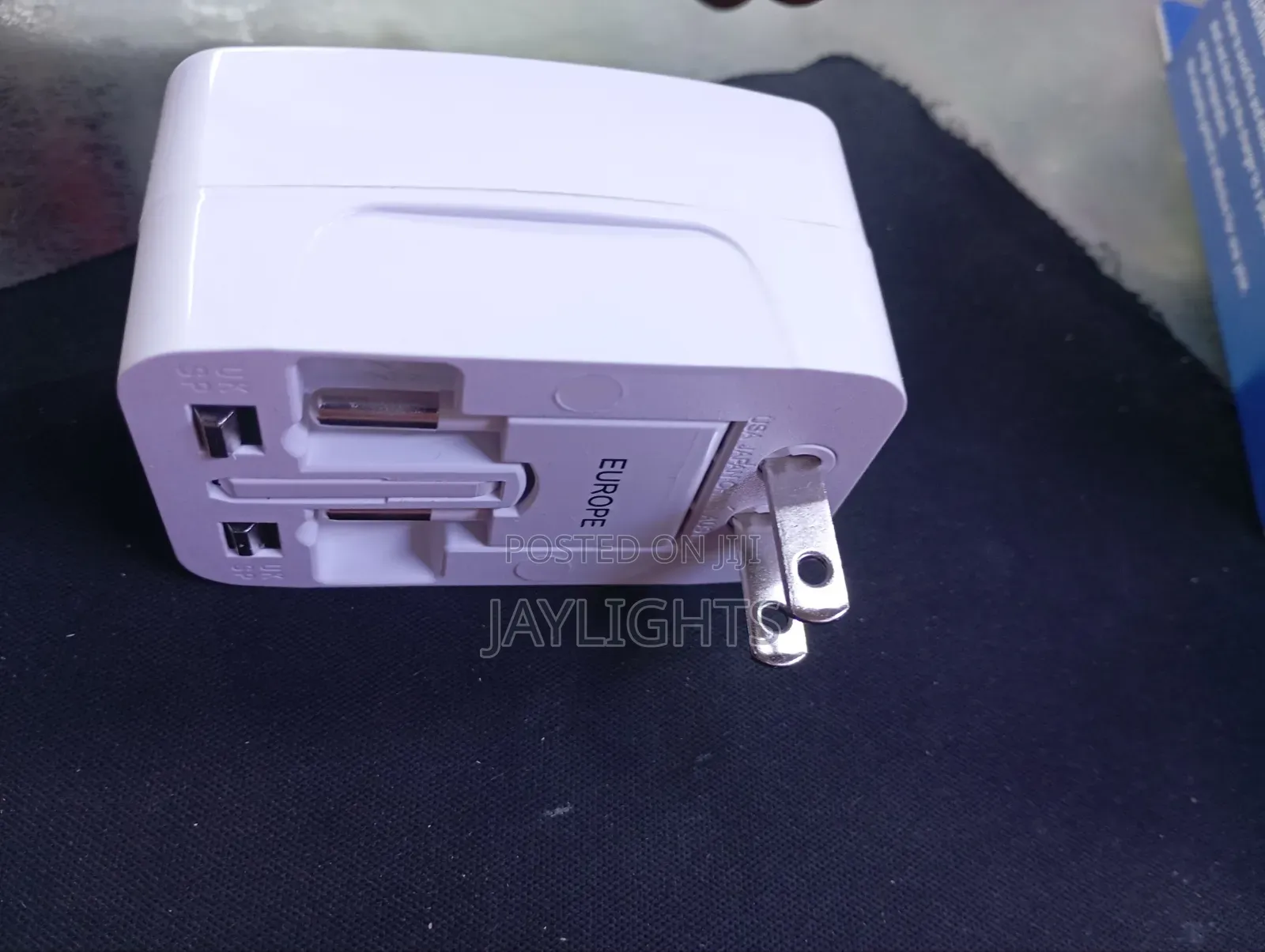 Universal Travel Adapter Compatible With Eu, Us, Uk, Au Sockets
