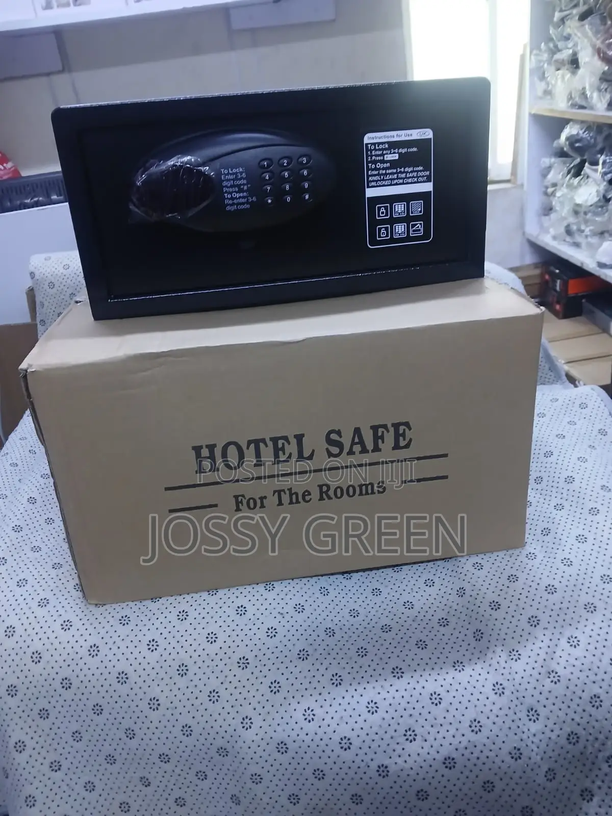 New Hotel Box Steel Electronic Safe With Pin Code Lock