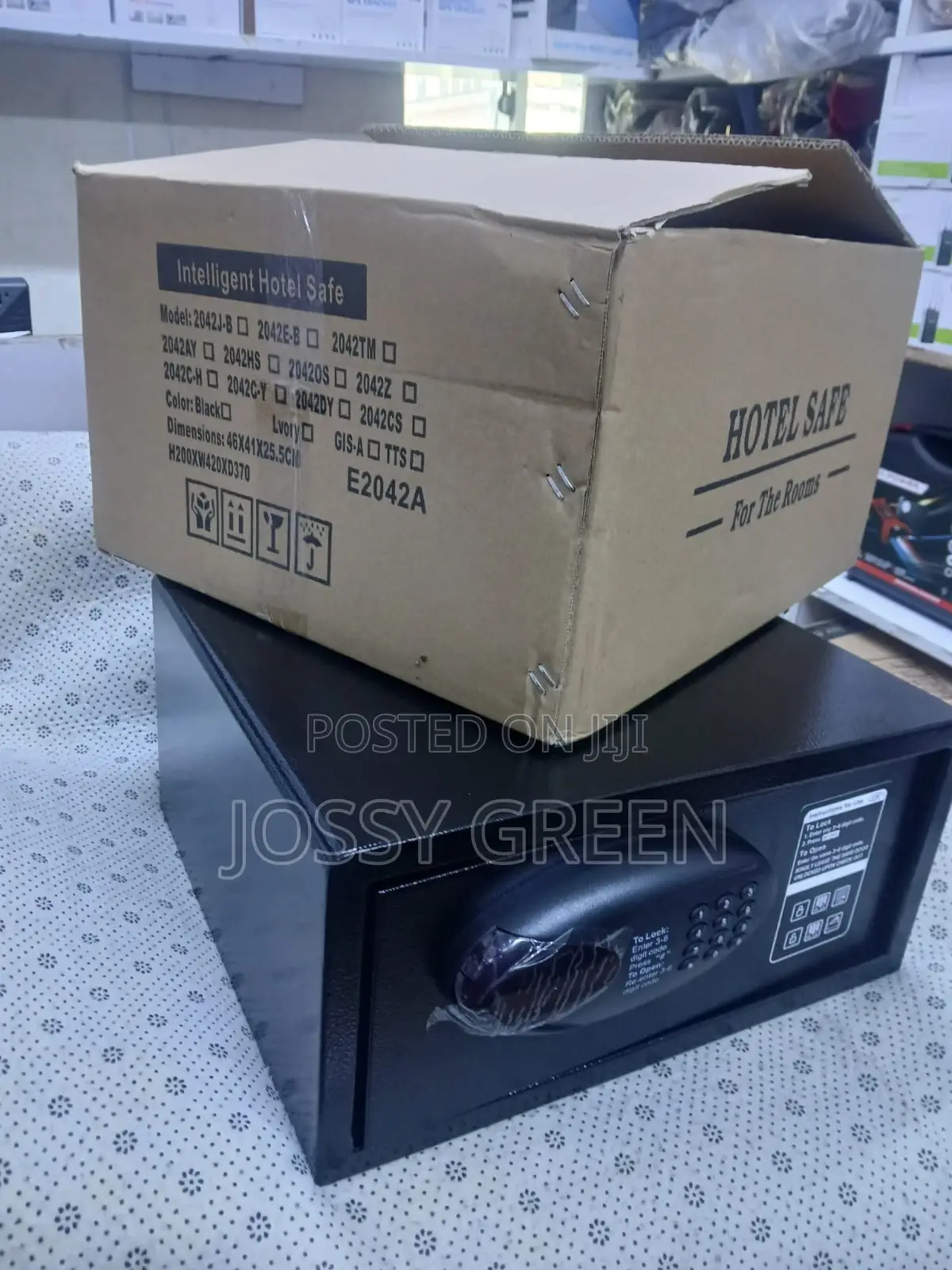 New Hotel Box Steel Electronic Safe With Pin Code Lock
