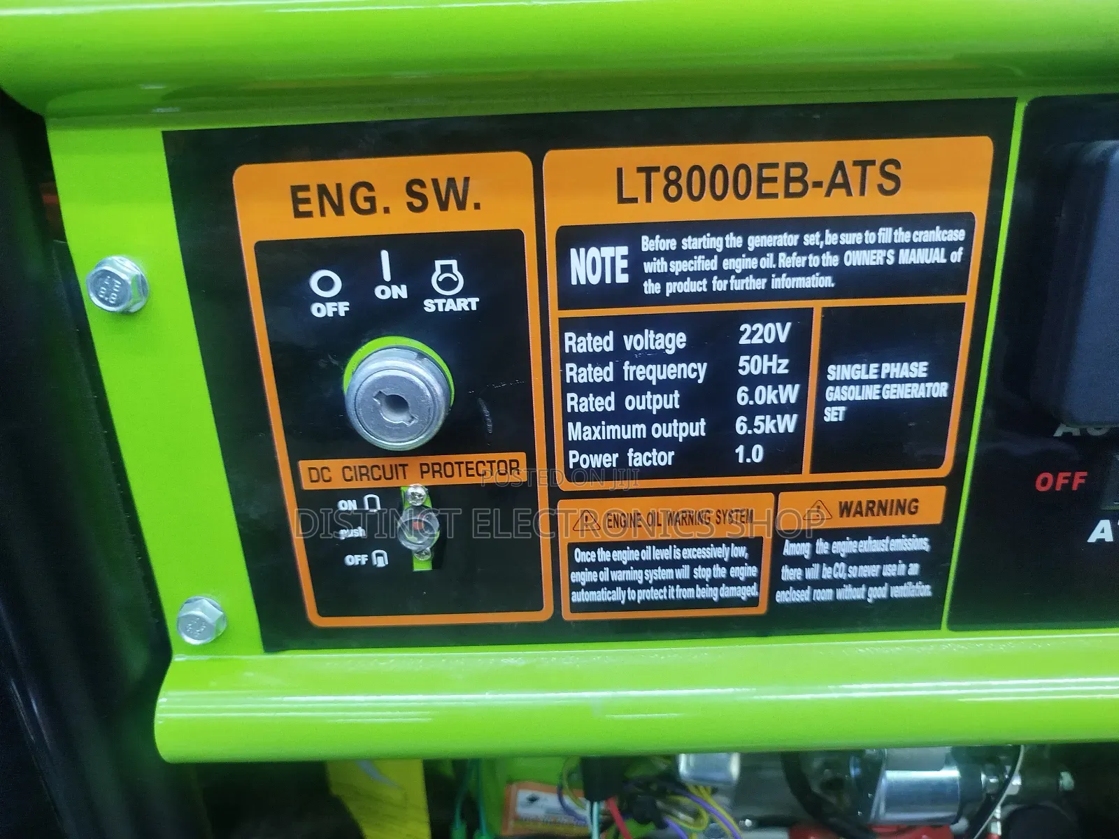 K Power Generator 6.5kw