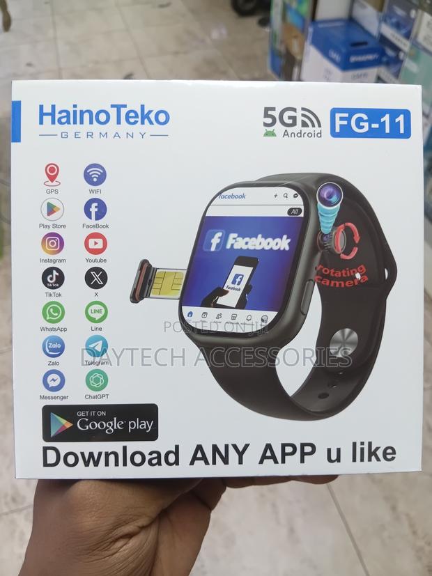 Fg-11 5g Android Smart Watch With Sim Card Slot Rotating Camera - main view