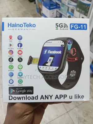 Fg-11 5g Android Smart Watch With Sim Card Slot Rotating Camera