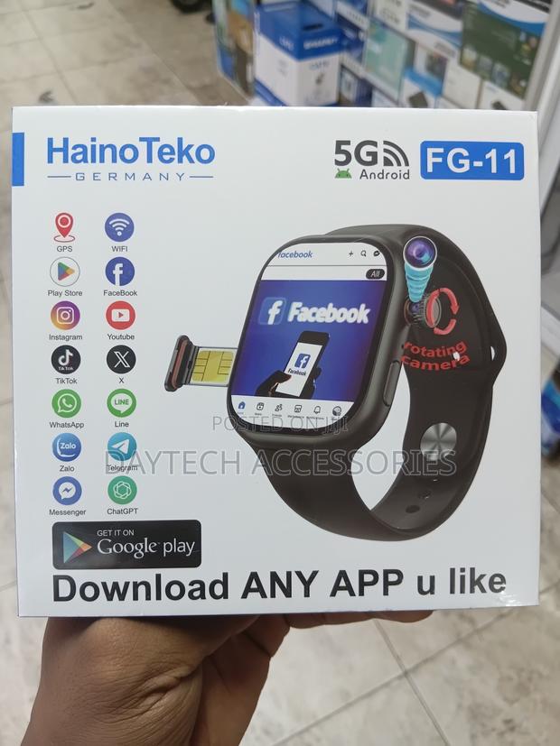 Fg-11 5g Android Smart Watch With Sim Card Slot Rotating Camera - thumbnail 2