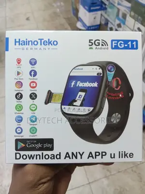 Fg-11 5g Android Smart Watch With Sim Card Slot Rotating Camera