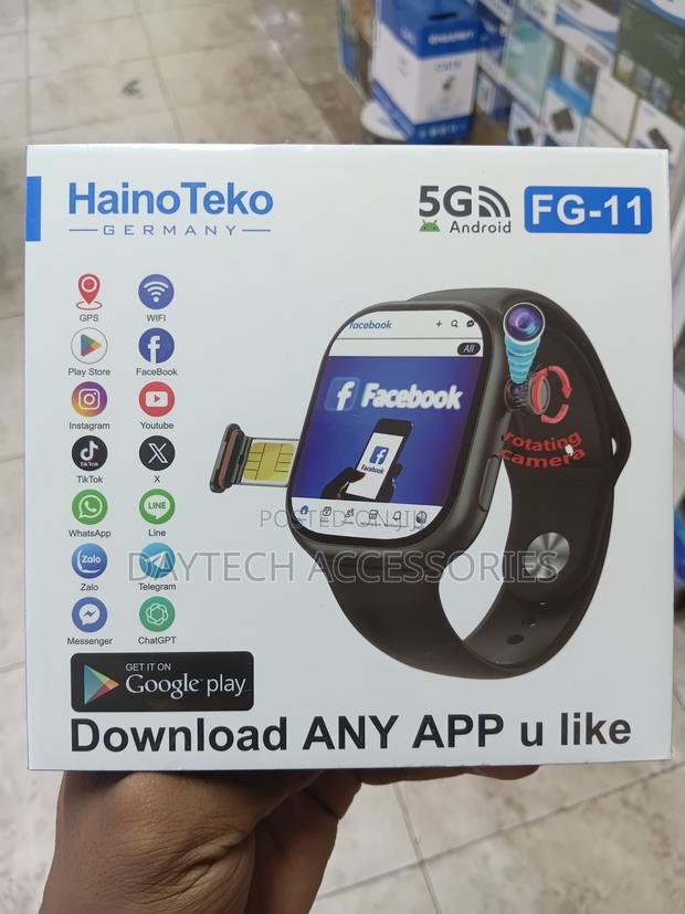 Fg-11 5g Android Smart Watch With Sim Card Slot Rotating Camera - thumbnail 3
