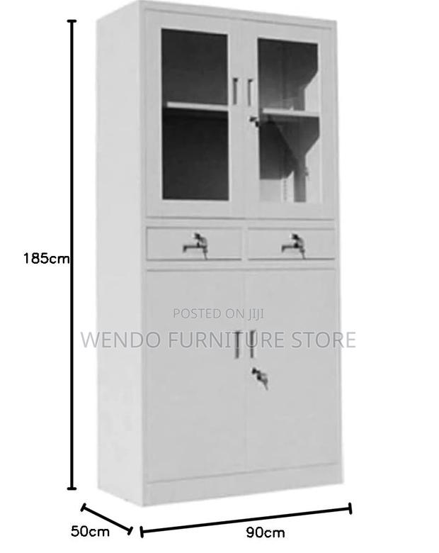 Office Cabinet; Two Doors Steel Constructed Office Cabinet - thumbnail 2