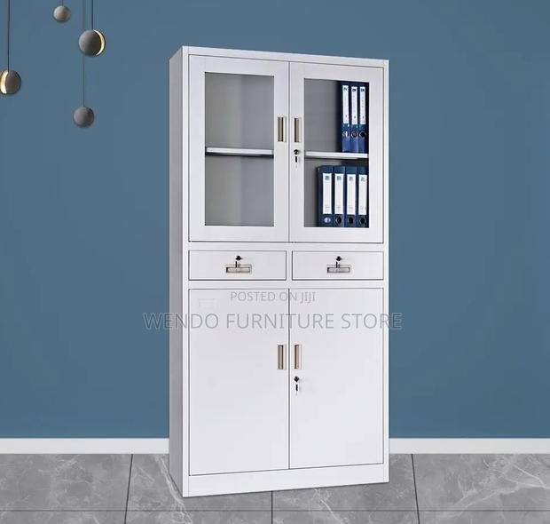 Office Cabinet; Two Doors Steel Constructed Office Cabinet - thumbnail 4