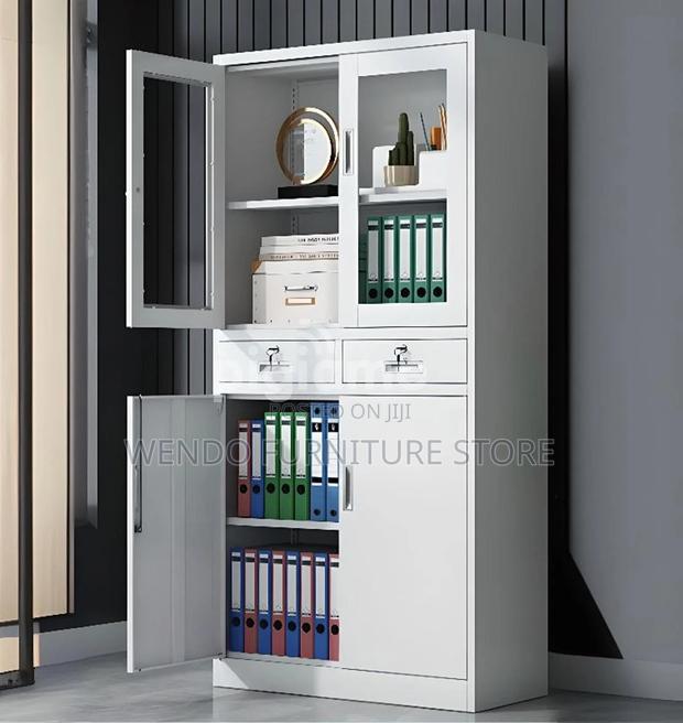 Office Cabinet; Two Doors Steel Constructed Office Cabinet - thumbnail 8