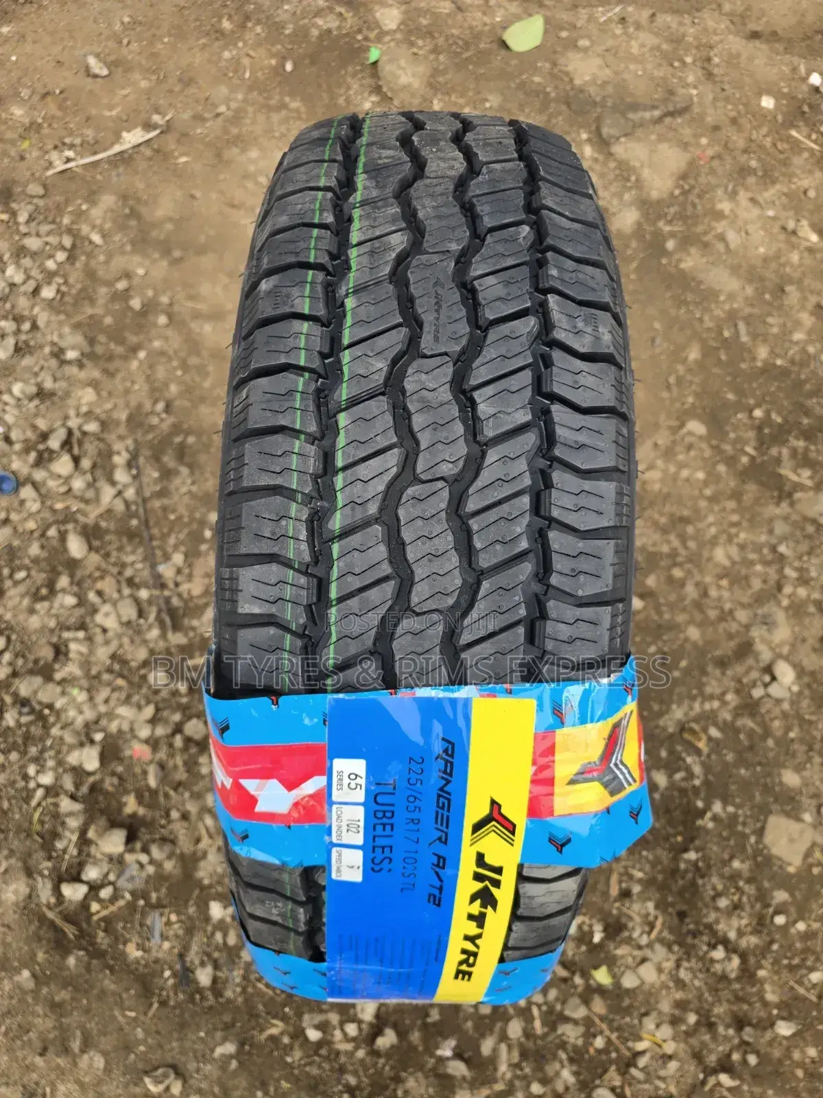 225 /65 R17 Jk Tires (All Terrein) at 2.