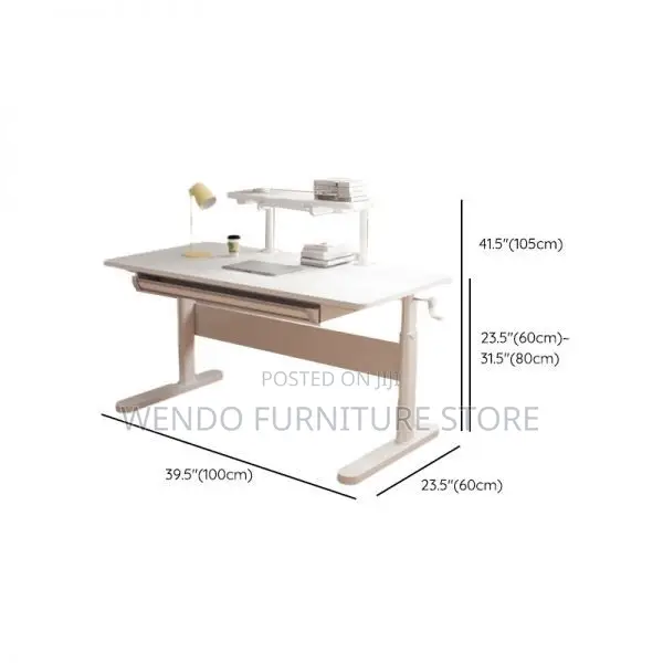 Office Desk; 1.2 Meters Manual Adjustable Height Urban Desk