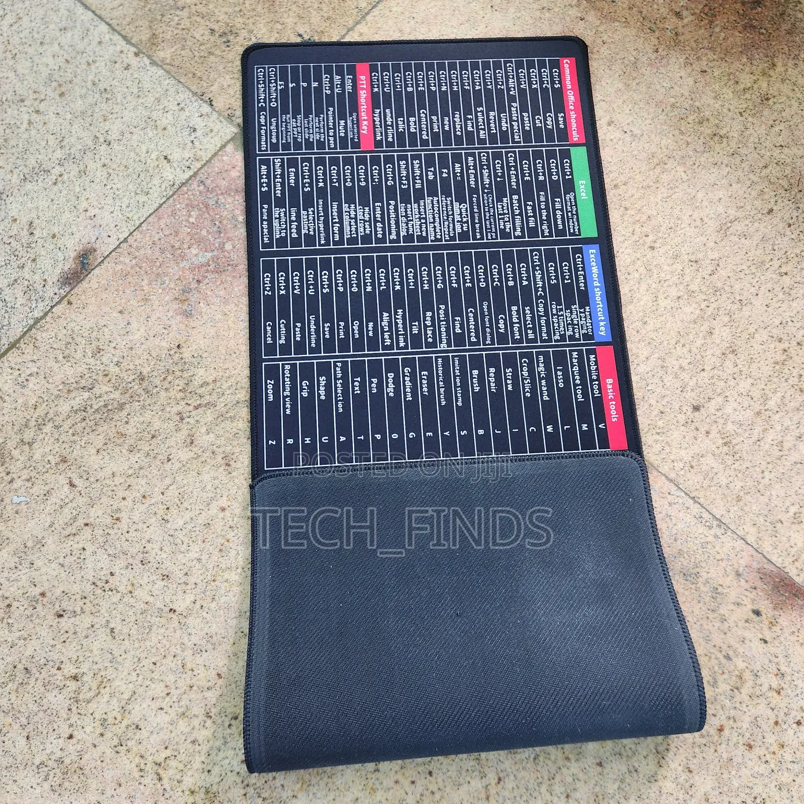 Excel Shortcuts Gaming Mouse Pad 80 X 30cm