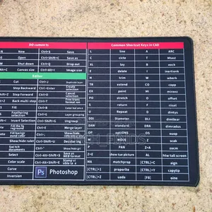 Excel Shortcuts Gaming Mouse Pad 80 X 30cm