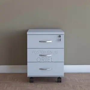 Office Filing Cabinet : 3-Drawer Wooden Office Pedestal Cabinet