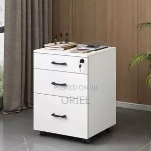 Office Filing Cabinet : 3-Drawer Wooden Office Pedestal Cabinet