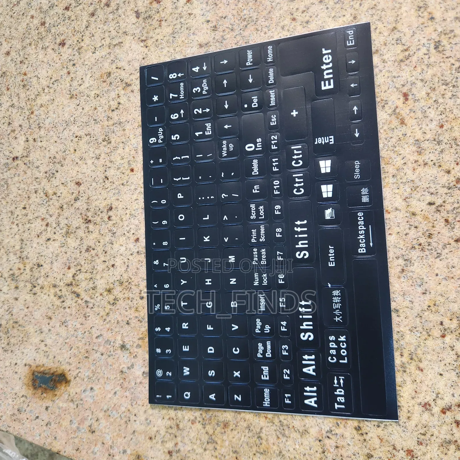 Full English Keyboard Stickers (Us Layout)