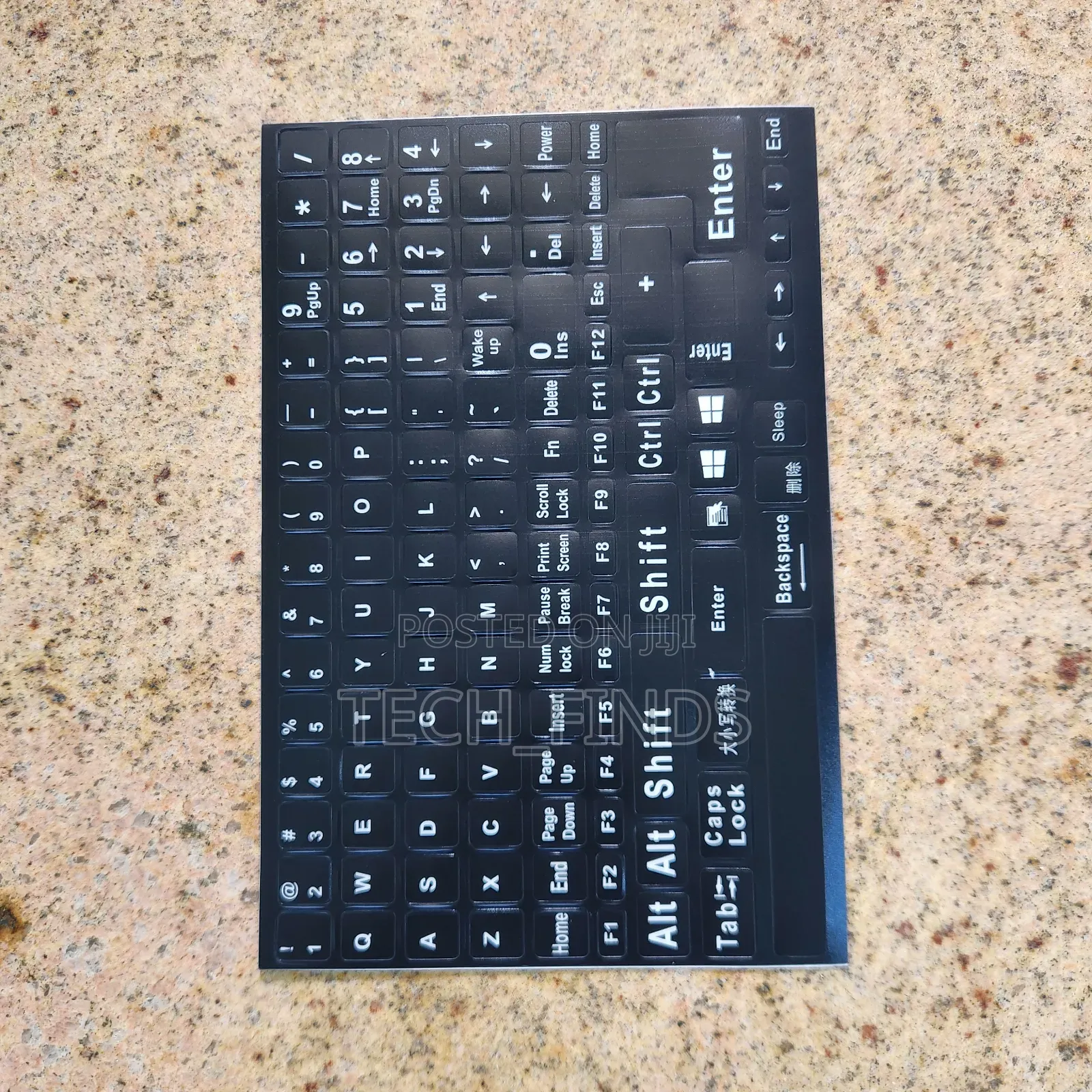Full English Keyboard Stickers (Us Layout)
