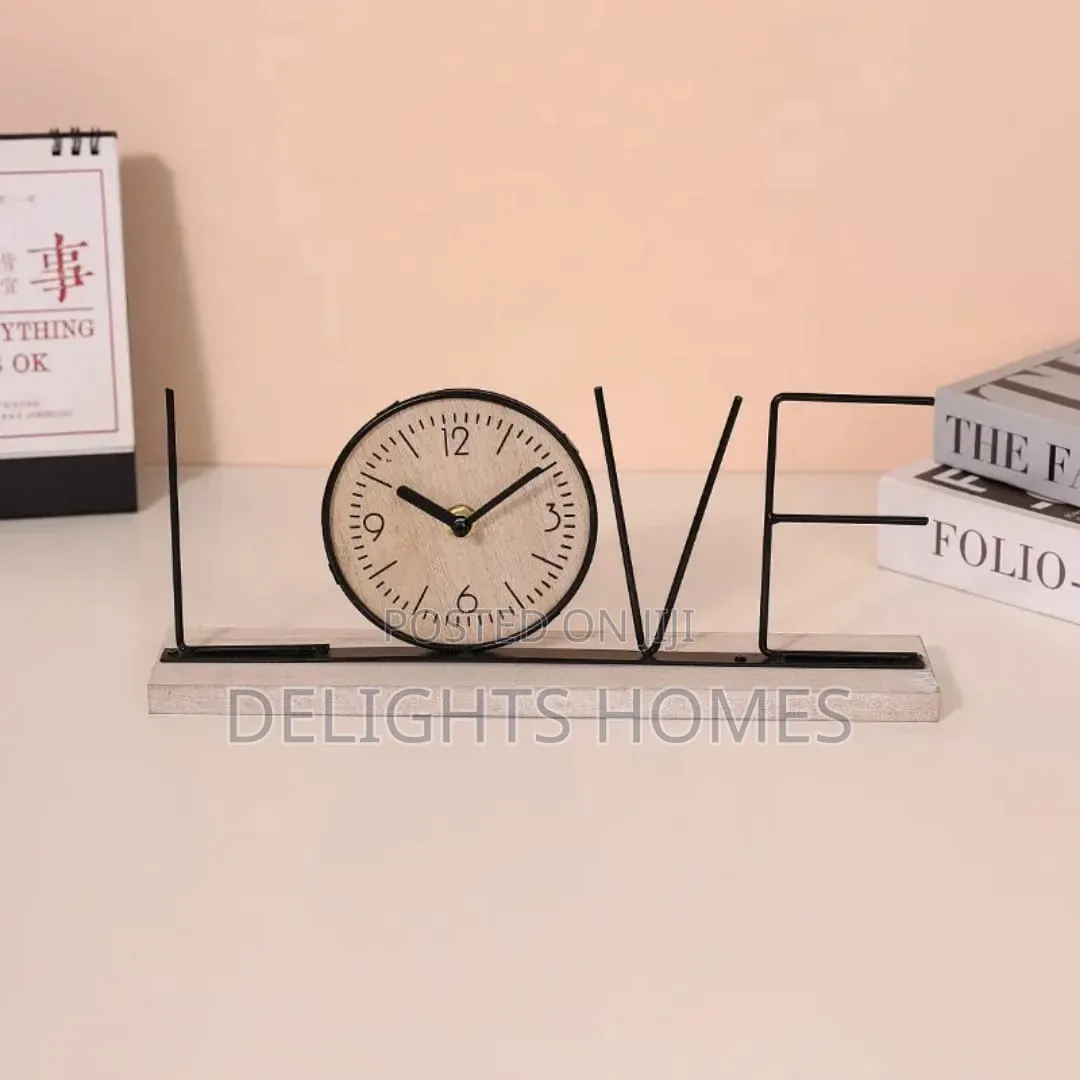 Handmade Creative Tv Cabinet Clock_cu