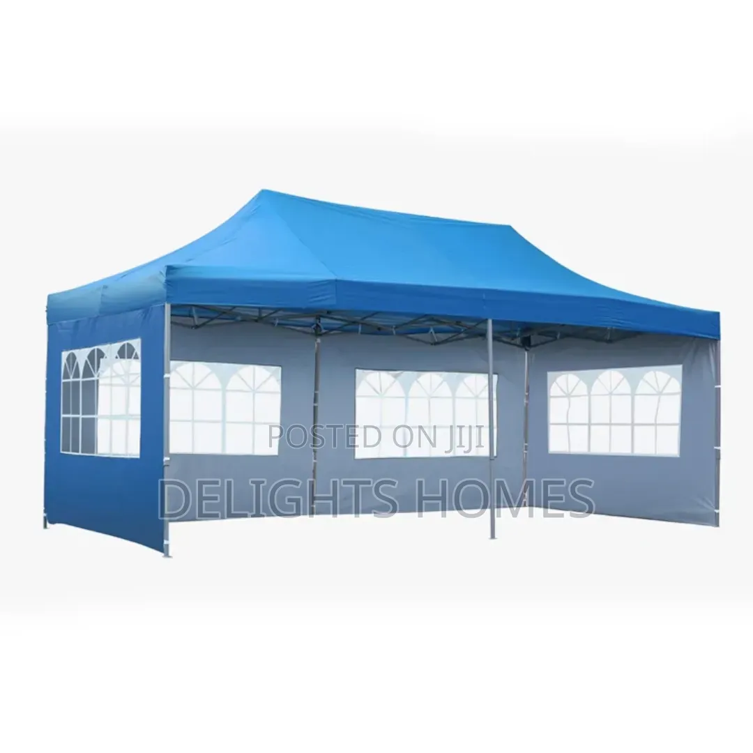 *3×6. Pop Up Gazebo Canopy Tent With 3 Window Side Walls