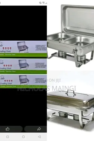 Chaffing Dishes With 2 Burners Each Heavy