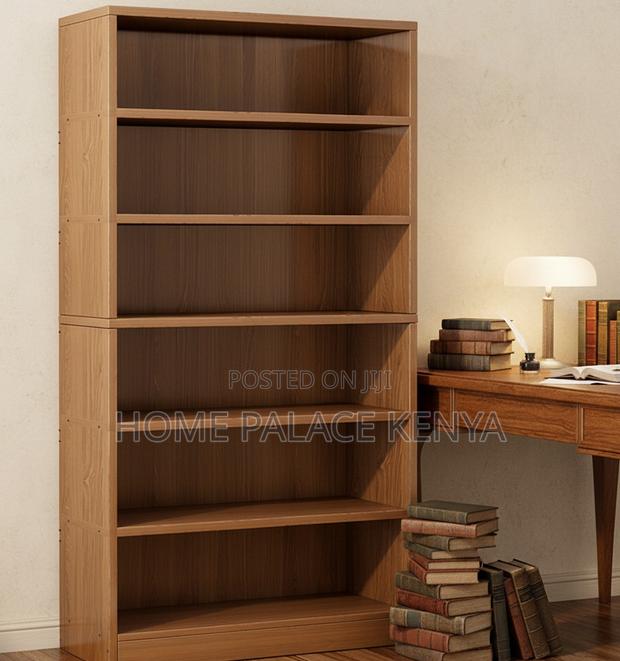 Book Case: Multi-Layer 6-Tier MDF Bookshelf Wooden Storage - thumbnail 5