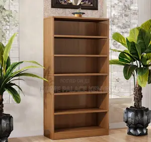Book Case: Multi-Layer 6-Tier MDF Bookshelf Wooden Storage