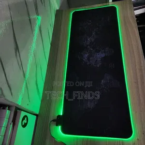 World Map RGB Led Extra Large Soft Gaming Mouse Pad 80 X 30cm
