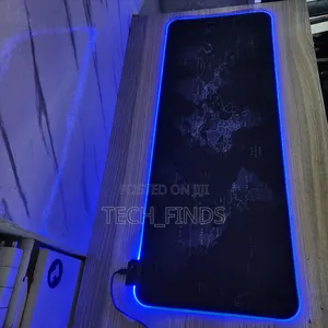 World Map RGB Led Extra Large Soft Gaming Mouse Pad 80 X 30cm