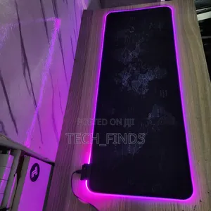 World Map RGB Led Extra Large Soft Gaming Mouse Pad 80 X 30cm