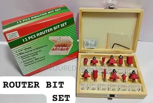 High Value 12 Pc Router Bit Set/ Ideal Router Bit