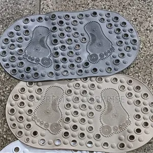 *Bathroom Antislip Mat With Footprints Size 65x35cm