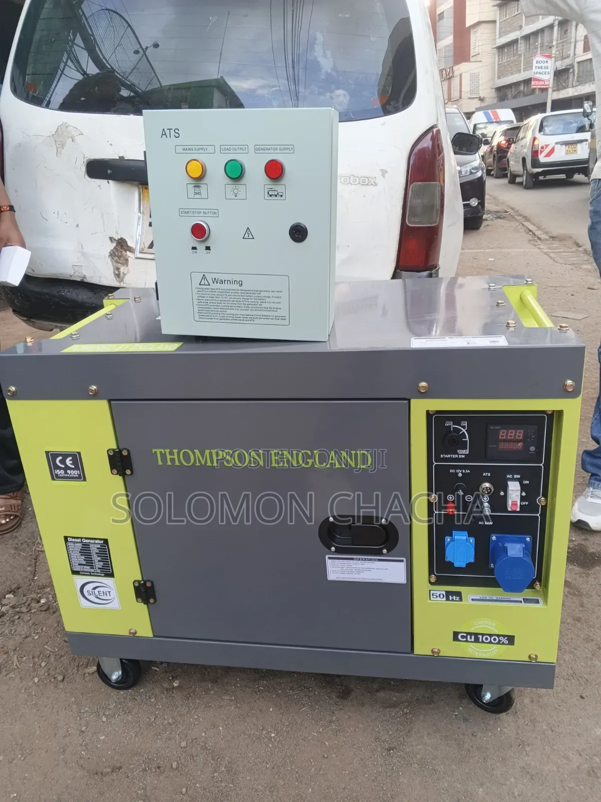 Thompson England 10kw Single Phase Silent Diesel Generator With Ats