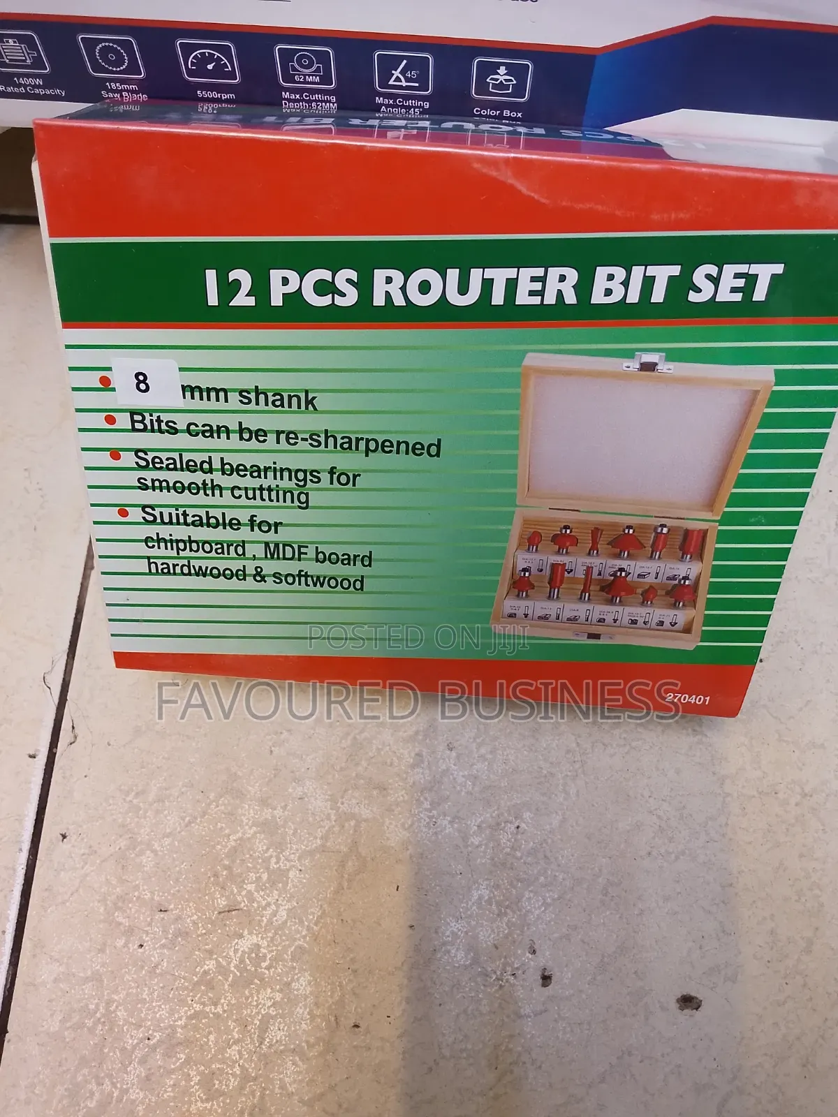 Long Time Warrant 12pcs Router Bit Set