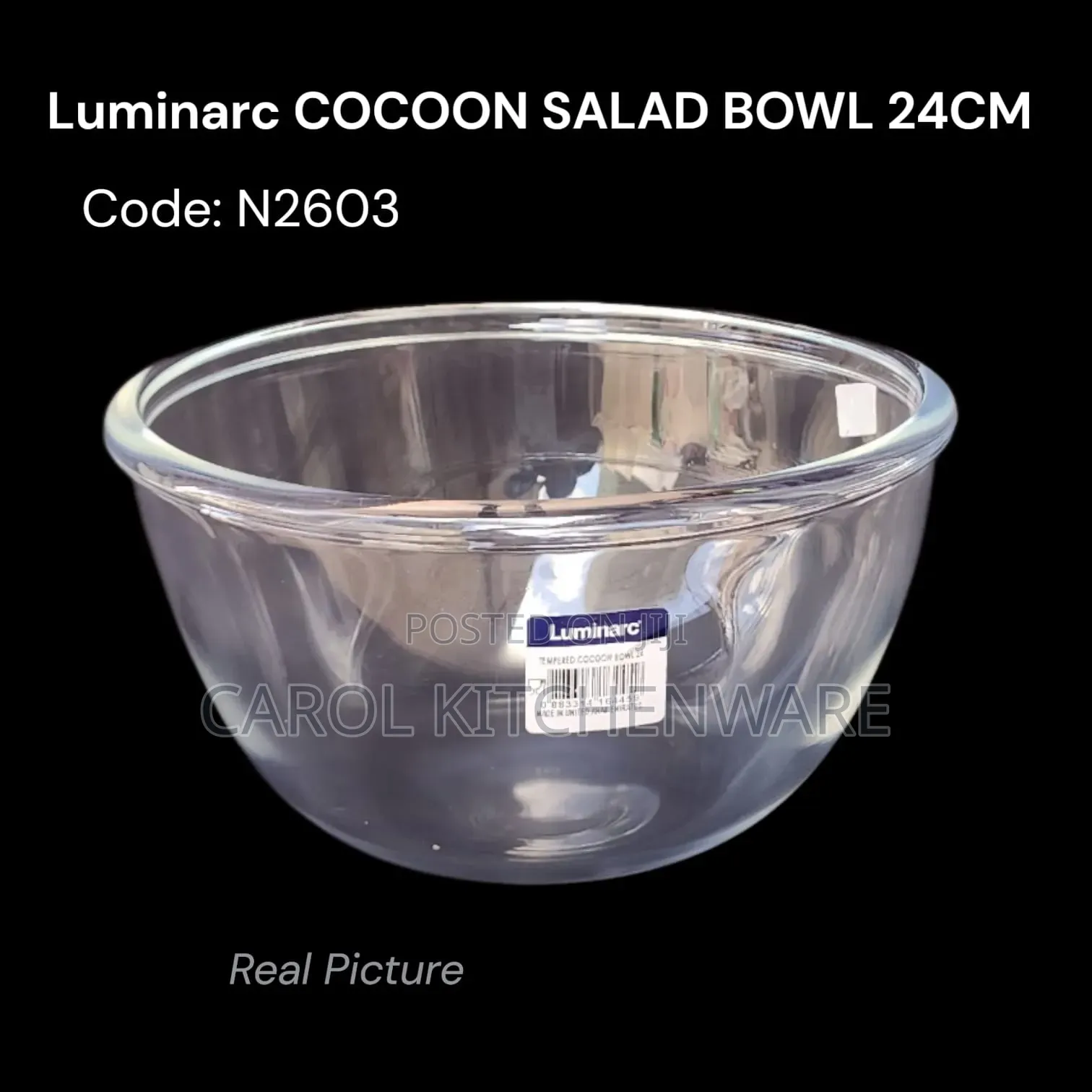 Luminarc Salad Bowl 24 Cm / Clear Luminarc Salad Bowl
