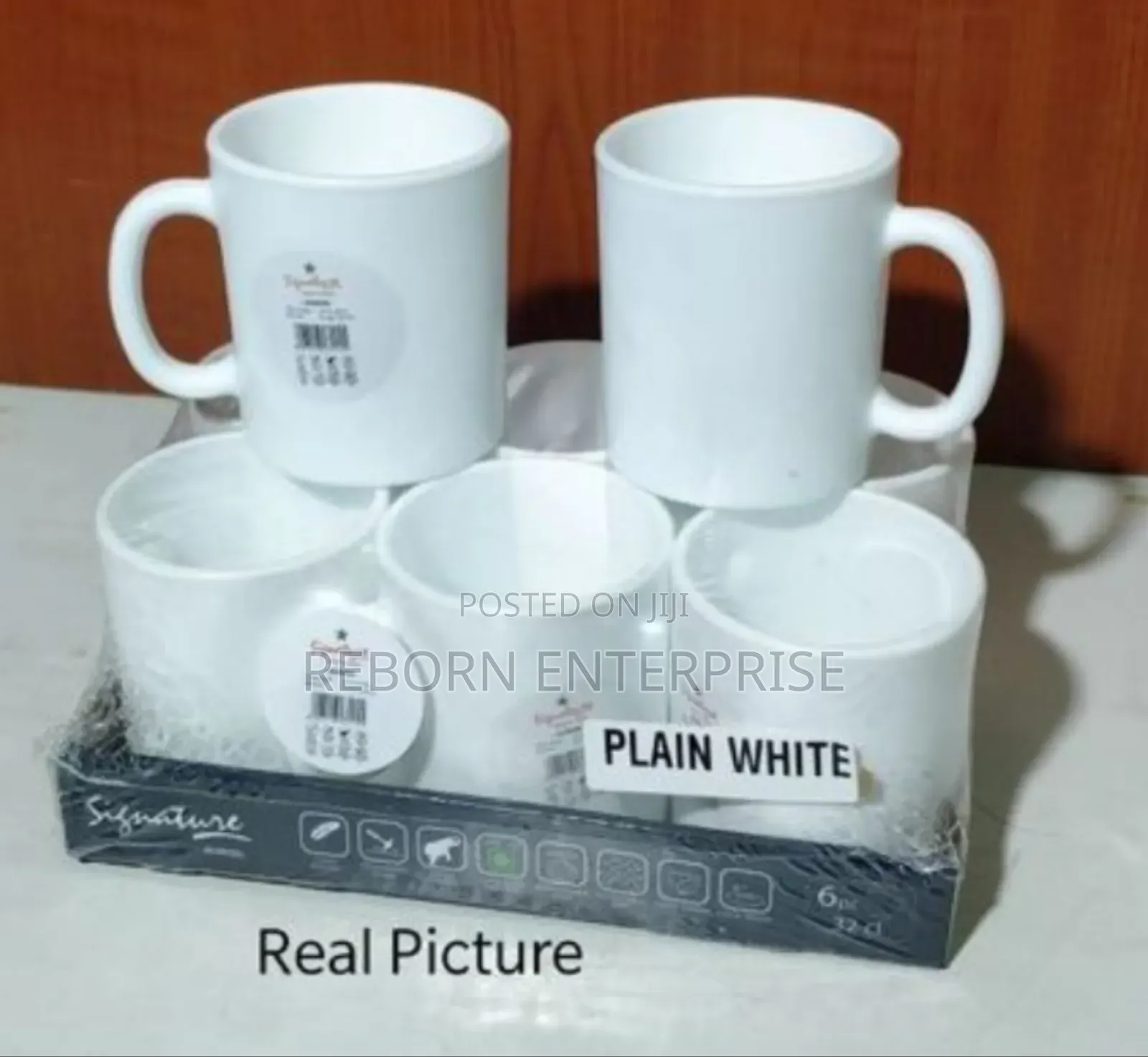 Plain White Mugs-6pcs