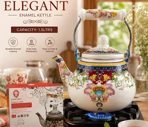 Elegant Enamel Kettle