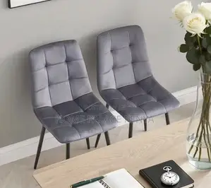 Dining Chair: Nordic Luxury Velvet Dining Chair With Metal Legs